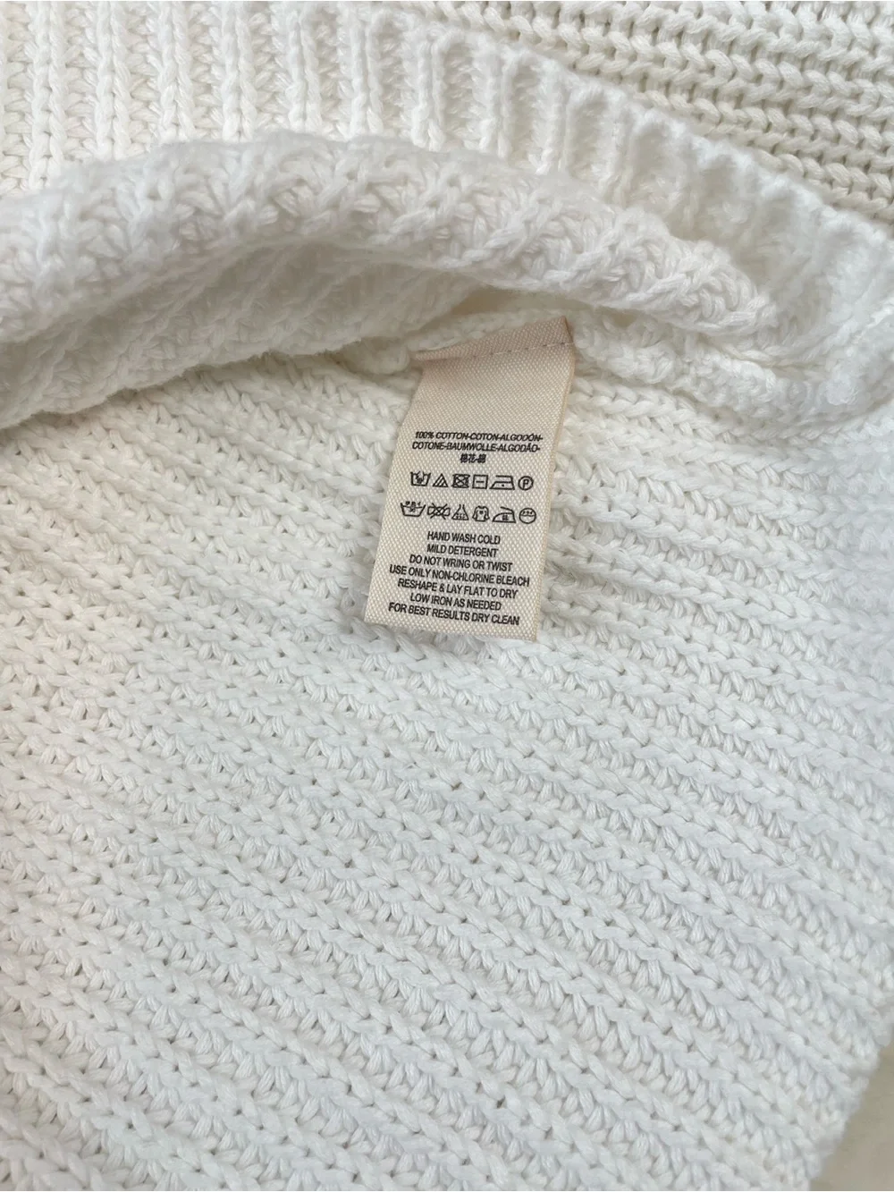 Free People White V-Neck Bell Sleeve Knit Sweater